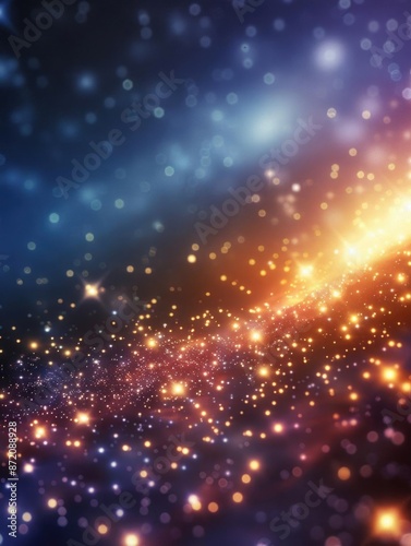 Wallpaper Mural Vibrant abstract space background with colorful galaxies and sparkling stars, perfect for cosmic themes and futuristic designs. Torontodigital.ca