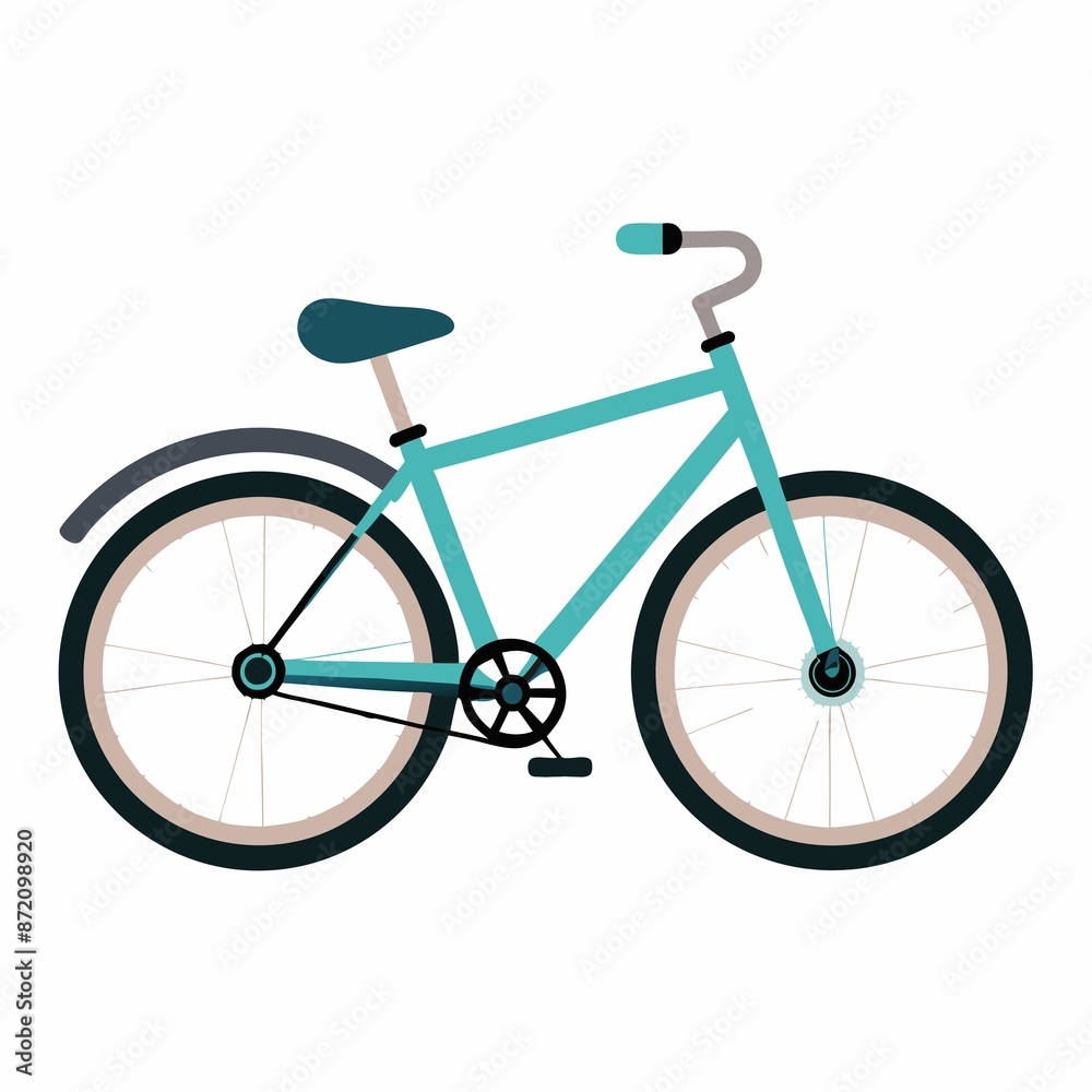 Obraz premium bicycle isolated on white background