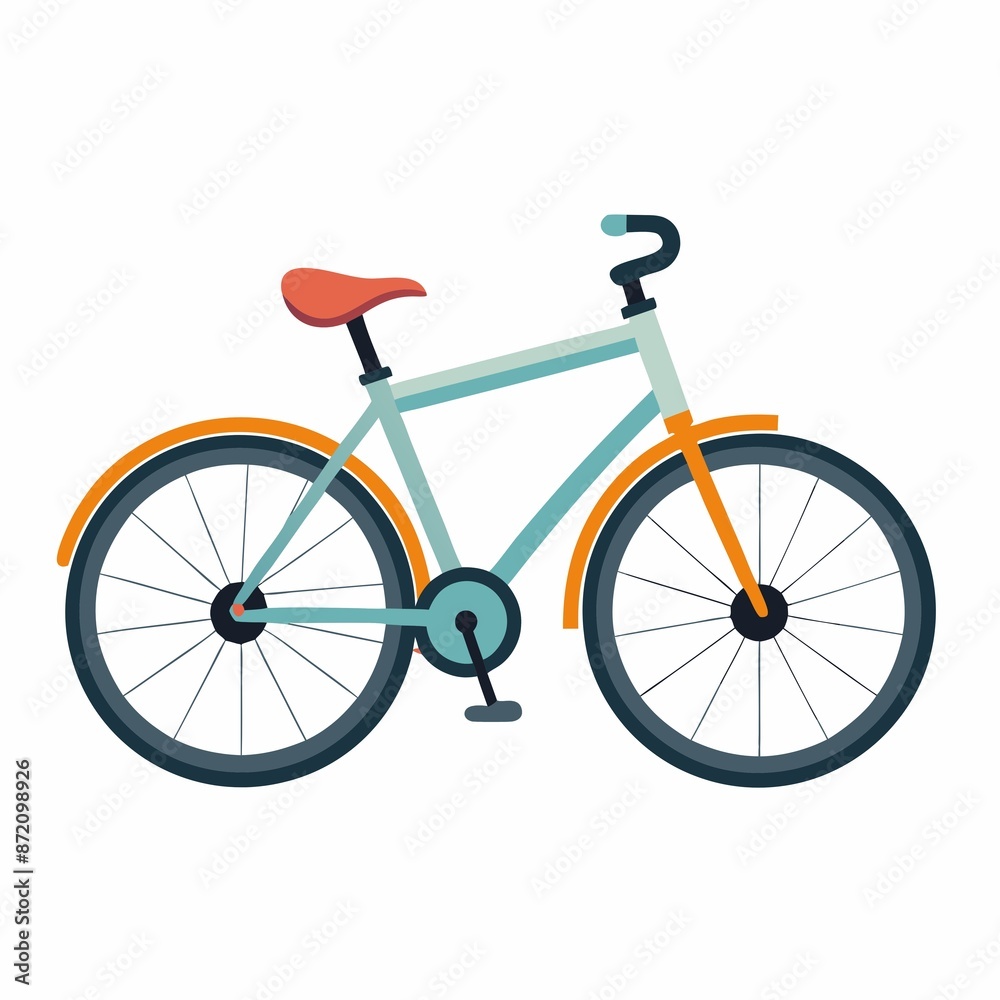 Fototapeta premium bicycle isolated on white