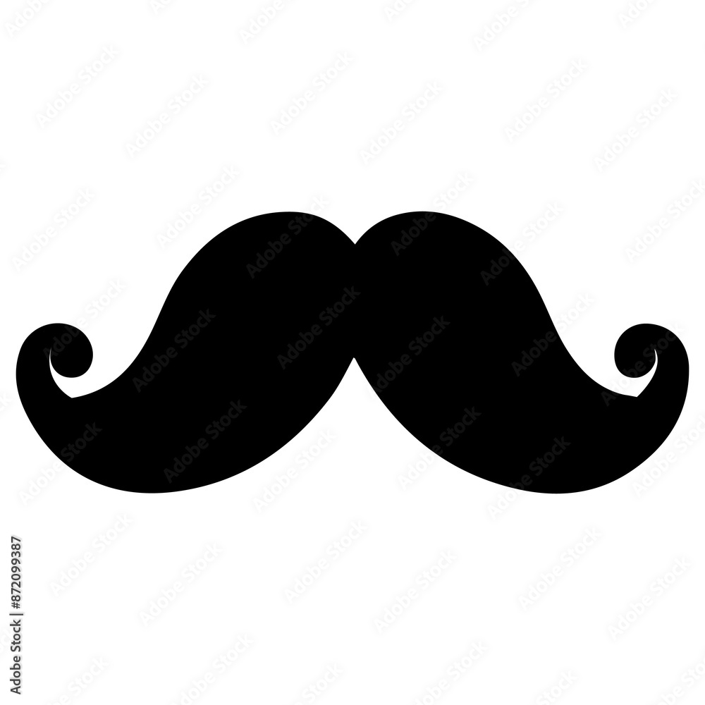 Mustache clip art design on plain white transparent isolated background for card, shirt, hoodie, sweatshirt, apparel, tag, mug, icon, poster or badge Mustache clip art design on plain white transparent isolated background for card, shirt, hoodie, sweatshirt, apparel, tag, mug, icon, poster or badge