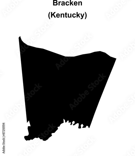 Bracken County (Kentucky) blank outline map