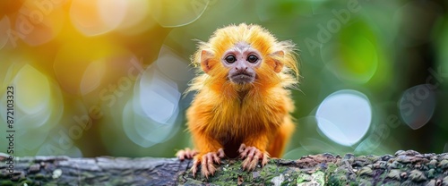 Baby Golden Lion Tamarin,High Resolution, Ultra HD