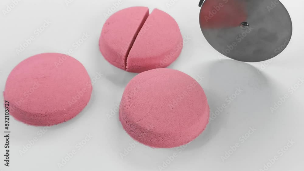 Very Satisfying and Relaxing Kinetic Sand ASMR video. Cutting anti stress macro close up colorful Kinetic Sand with a Knife. ASMR sounds. Very Satisfying and Relaxing Kinetic Sand ASMR video. Cutting anti stress macro close up colorful Kinetic Sand with a Knife. ASMR sounds.