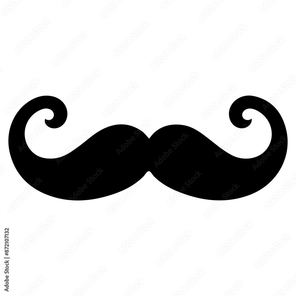 Mustache clip art design on plain white transparent isolated background for card, shirt, hoodie, sweatshirt, apparel, card, tag, mug, icon, poster or badge Mustache clip art design on plain white transparent isolated background for card, shirt, hoodie, sweatshirt, apparel, card, tag, mug, icon, poster or badge