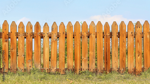 wooden fence and grass