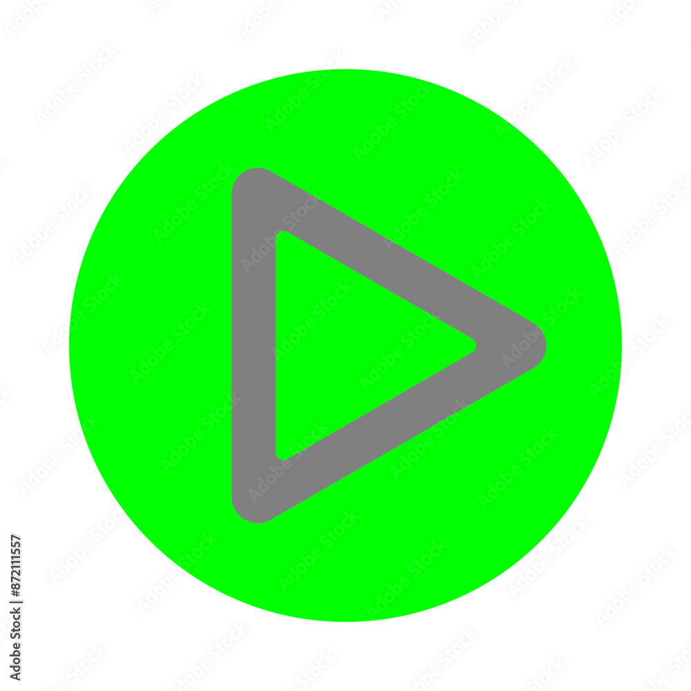 Play Button Vector Flat Icon Design Play Button Vector Flat Icon Design