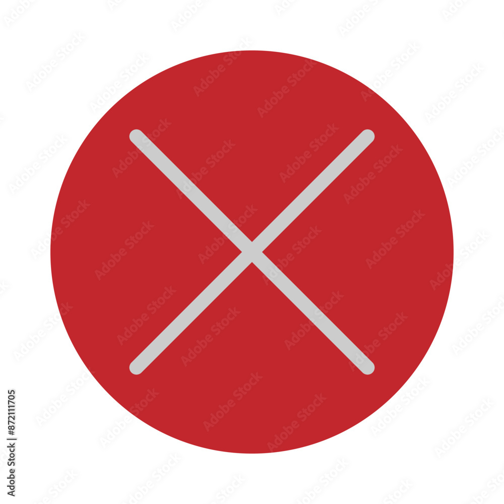 Cancel Vector Flat Icon Design Cancel Vector Flat Icon Design