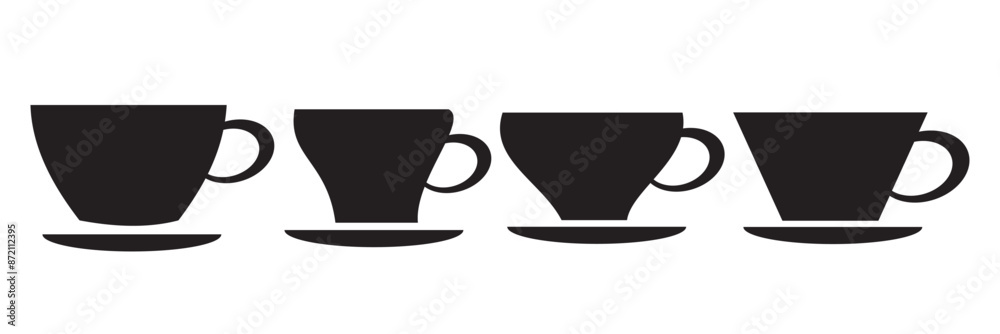custom made wallpaper toronto digitalCoffee cup icons set. Coffee cup icon. Coffee vector icon. Tea