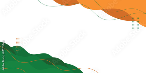 india indenpendence day 15 august three color abstract background social media banner poster vector file