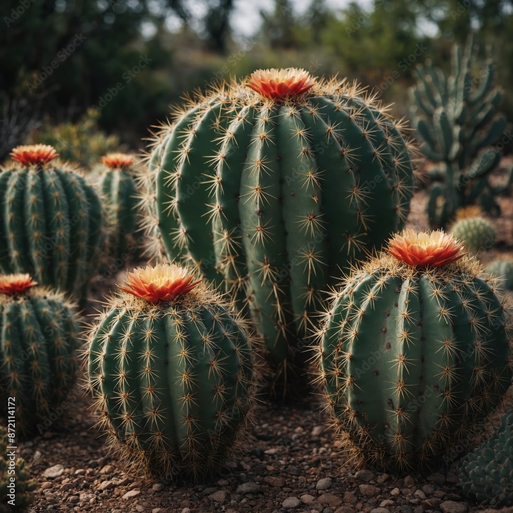 Blossoming Resilience: A Cactus in Full Bloom Blossoming Resilience: A Cactus in Full Bloom