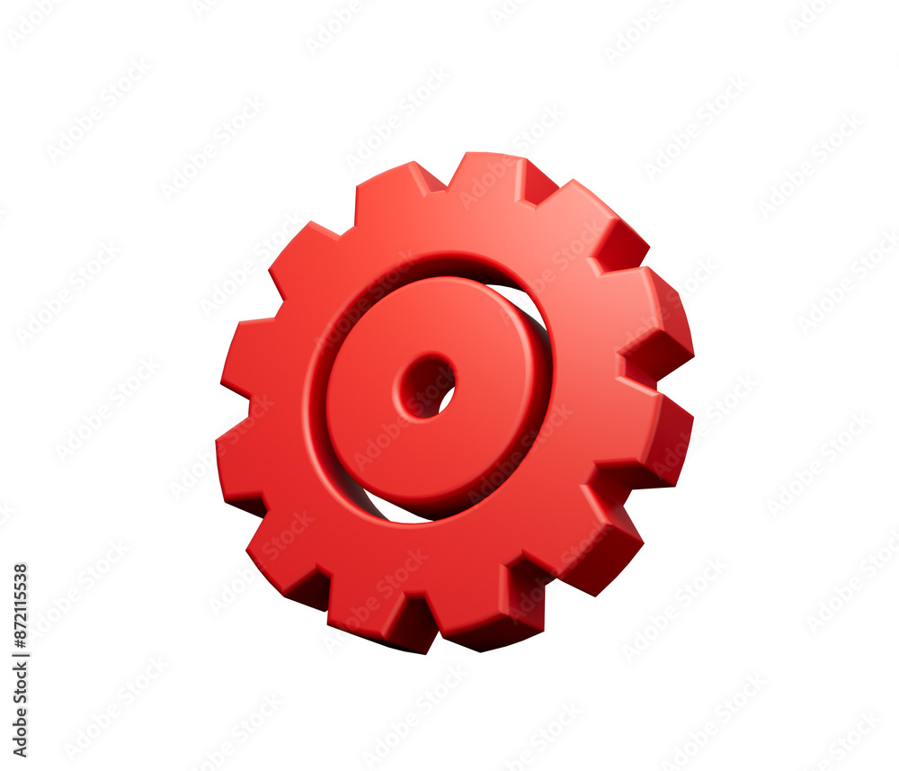 Red Gear symbol . 3d Illustration
Red Gear symbol . 3d Illustration