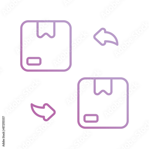 replacement icon with white background vector stock illustration