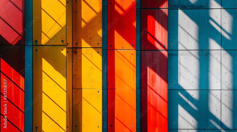 Abstract geometric shapes wall Abstract geometric shapes wall