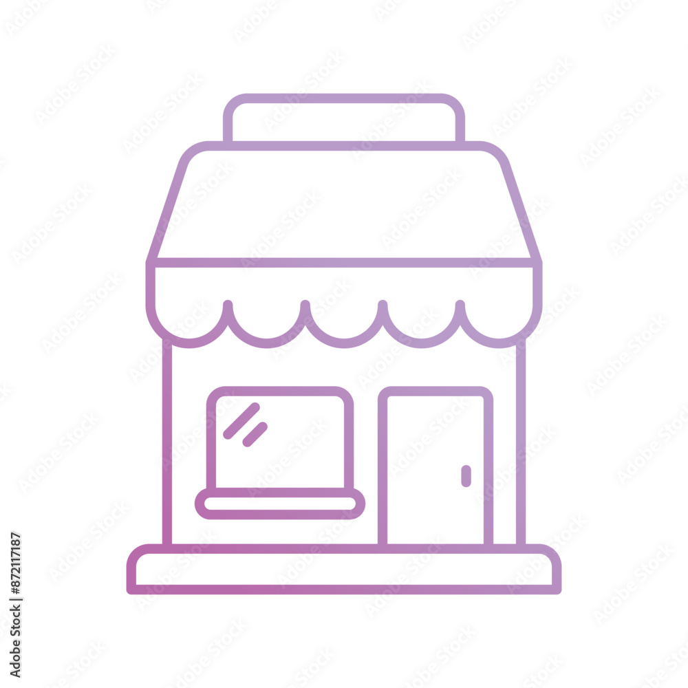 store icon with white background vector stock illustration store icon with white background vector stock illustration