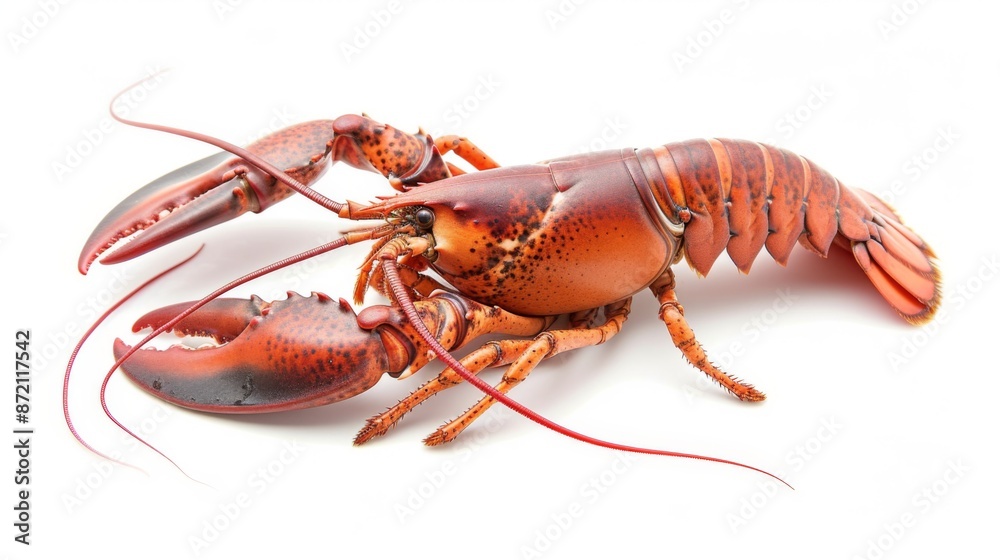 Lobster on white background