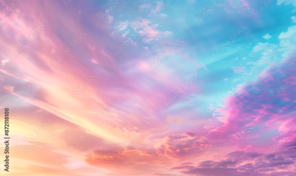 Dreamy Pastel Sky at Sunset Dreamy Pastel Sky at Sunset