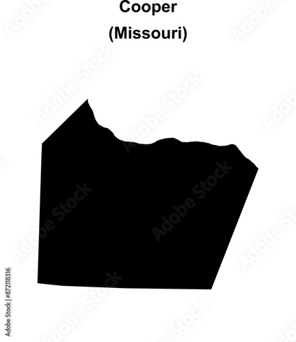 Cooper County (Missouri) blank outline map