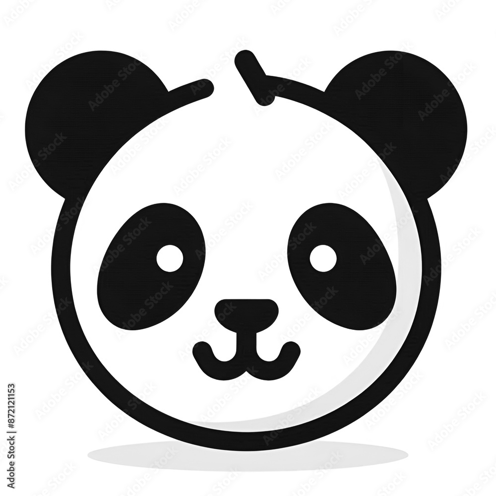 Panda bear icon vector illustration Panda bear icon vector illustration