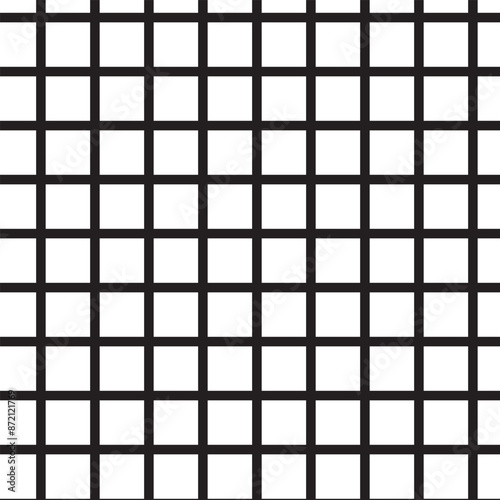 Wallpaper Mural Black white background of squares and intersecting stripes and lines. Checkered striped seamless repeat pattern. Vector illustration. EPS 10/AI Torontodigital.ca