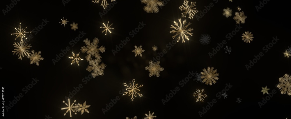 Snowflakes falling for christmas decoration abstract Snowflakes falling for christmas decoration abstract