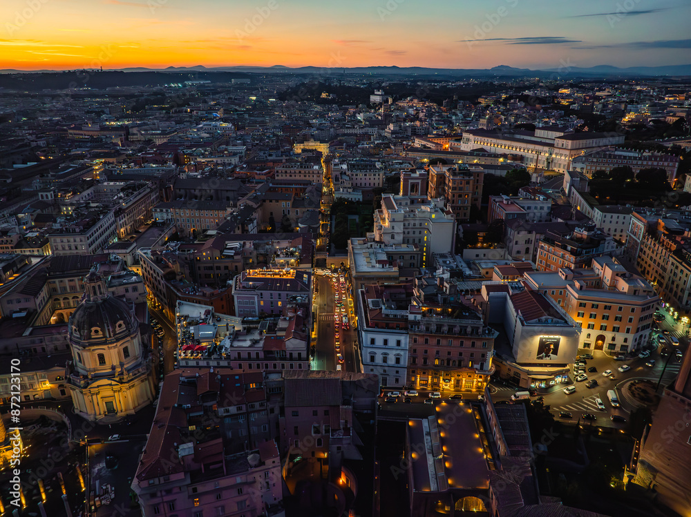 Obraz premium Photos of Rome city center and tourist places in spring