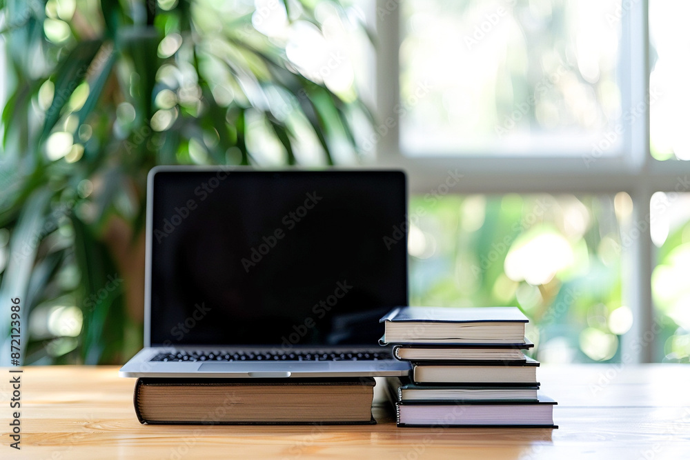 3d rendering of school supplies flying on blue background with copy space, including books, apple and calculator 3d rendering of school supplies flying on blue background with copy space, including books, apple and calculator
