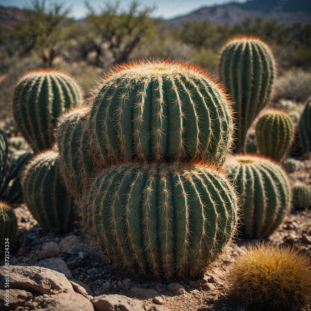 Enduring the Elements: A Cactus in a Rocky Landscape Enduring the Elements: A Cactus in a Rocky Landscape