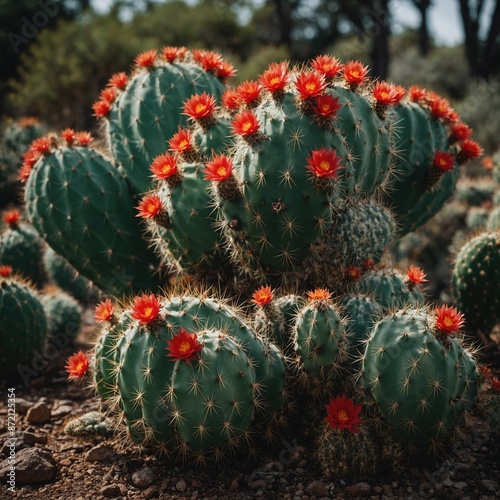 Desert Majesty: The Grand Presence of Saguaro Cacti photo