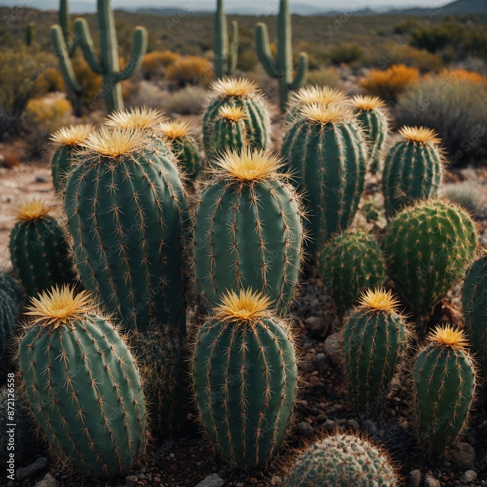 Sunlit Guardian: A Tall Cactus Standing Proud in the Desert Sunlit Guardian: A Tall Cactus Standing Proud in the Desert