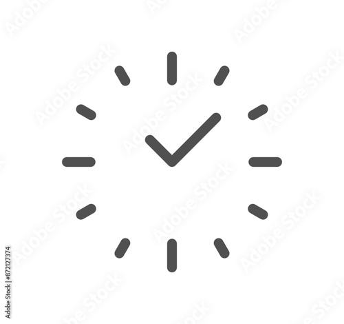 Time related icon outline and linear vector.	
