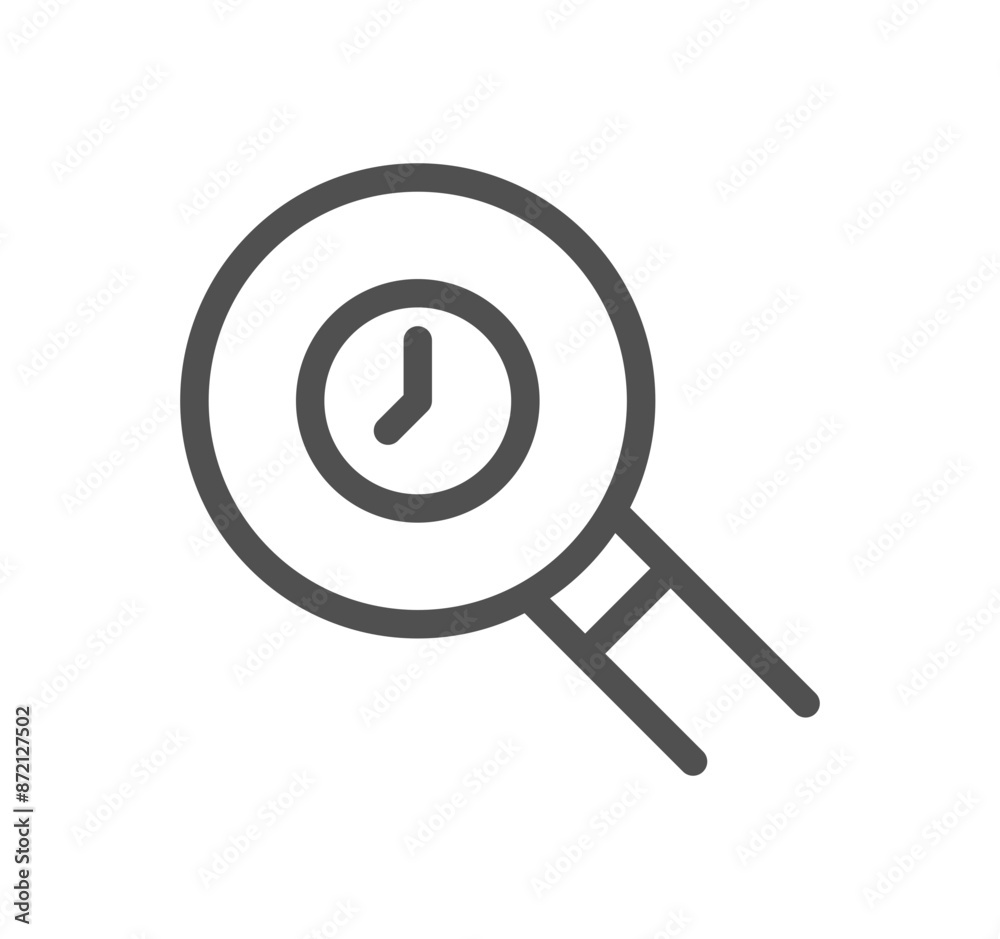 Time related icon outline and linear vector.	
