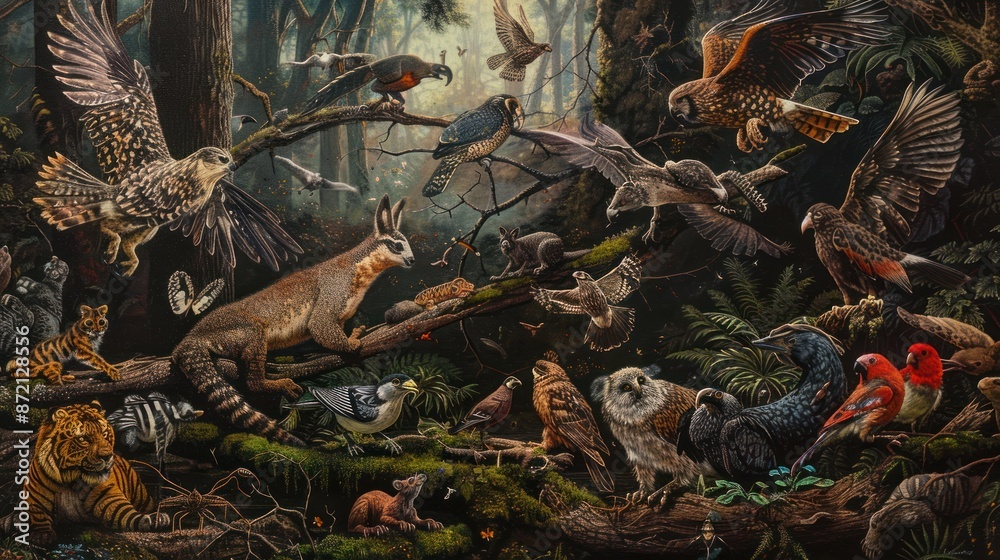 A Whimsical Gathering of Forest Creatures A Whimsical Gathering of Forest Creatures