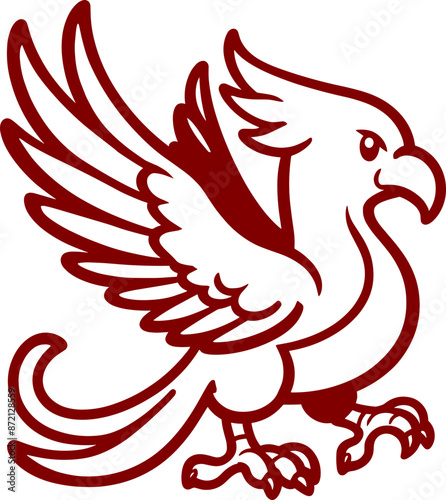 Cartoon Phoenix Bird