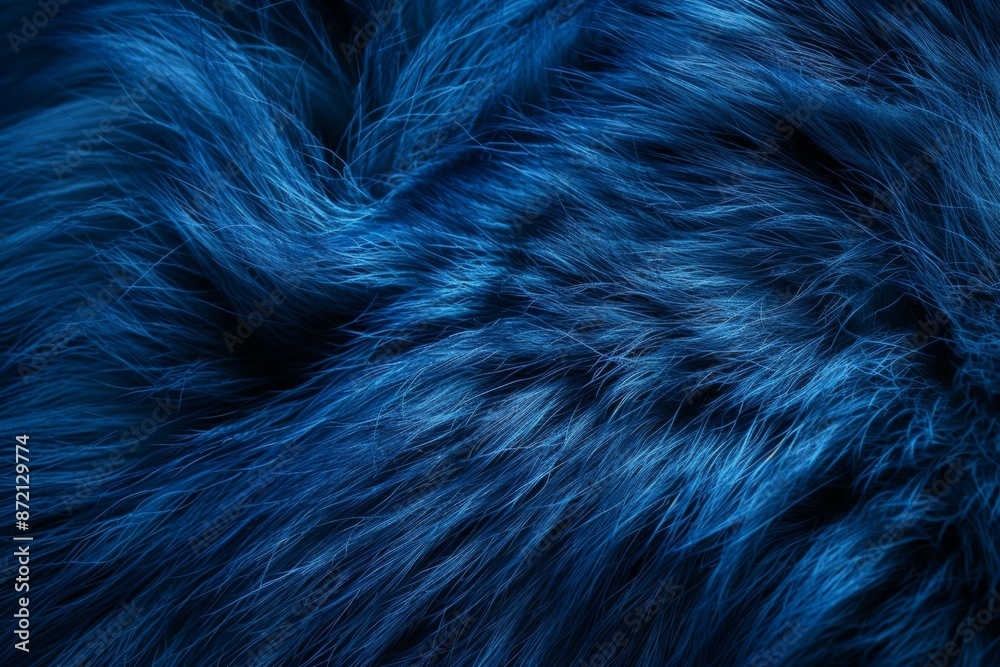 Obraz premium Blue Fur Texture Background