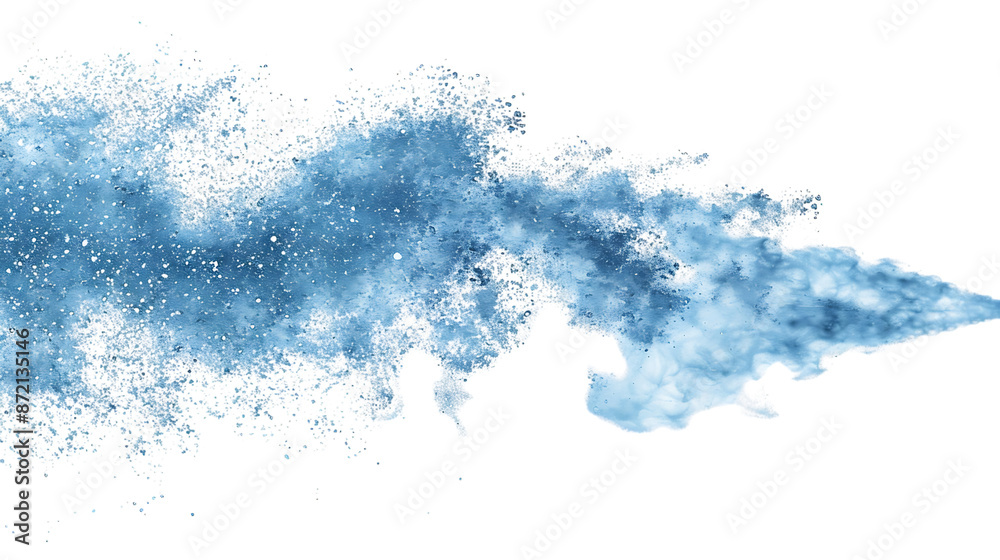 Abstract Blue Splashes on Black Background Illustration Abstract Blue Splashes on Black Background Illustration