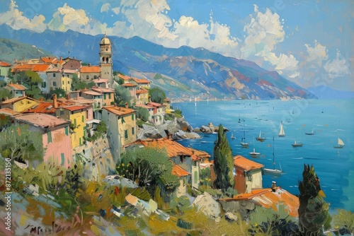 Mediterranean Coastal Village