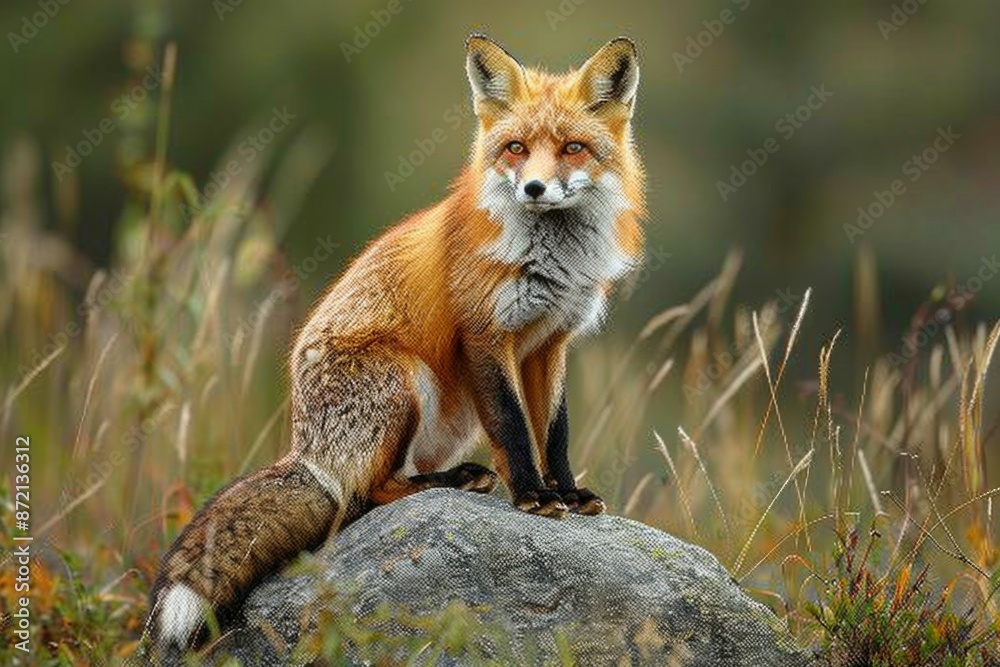 Red Fox in Natural Habitat Red Fox in Natural Habitat