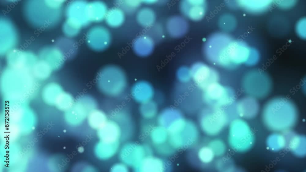 Flying Blue glitter particles Bokeh Light Effect motion video Background Flying Blue glitter particles Bokeh Light Effect motion video Background
