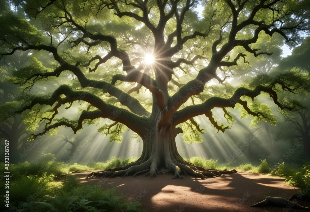 Fototapeta premium Beautiful Tree Sunset