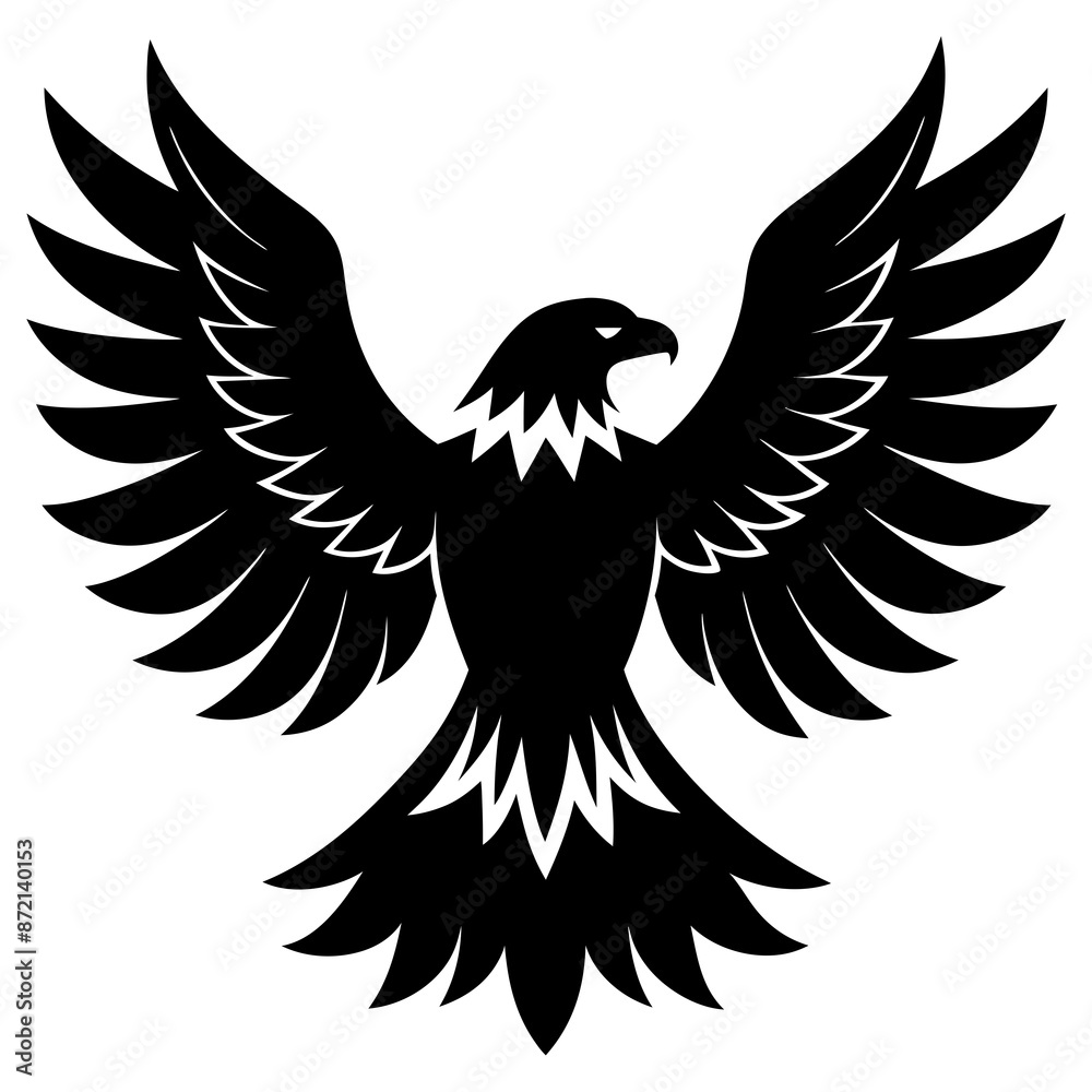 Obraz premium Stunning Eagle Vector Illustration for Powerful Designs