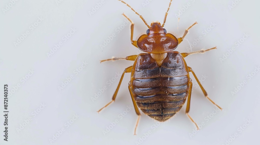 Bedbug close up on white background Bedbug close up on white background