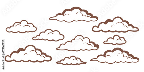In the sky, there is a wide variety of cloud types