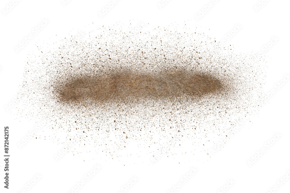 Fototapeta premium mud splash isolated transparency background.