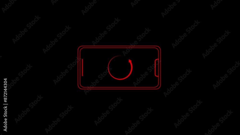 Turn you Smart phone rotate device screen, Phone flip sign, Phone Rotation animation. Animation of Please Rotate Your Phone to Landscape 90 Rotation for Better Experience.