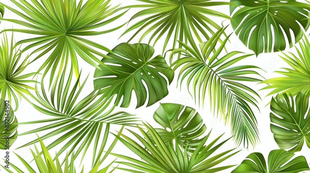 Tropical Leaves Pattern Tropical Leaves Pattern