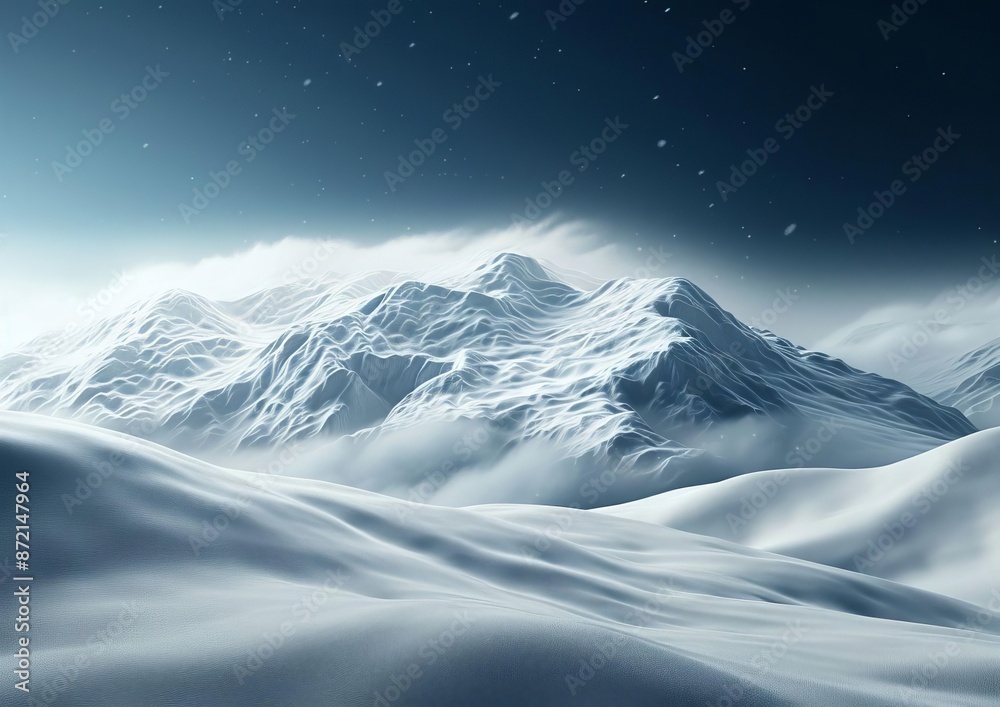 Fury Intense Snowstorm Digital Painting Fury Intense Snowstorm Digital Painting