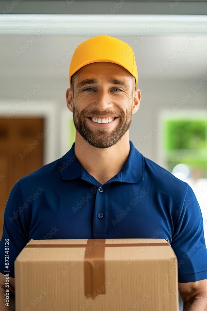 Cheerful Home Delivery Recipient Cheerful Home Delivery Recipient