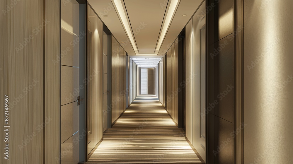 Hotel room corridor Hotel room corridor