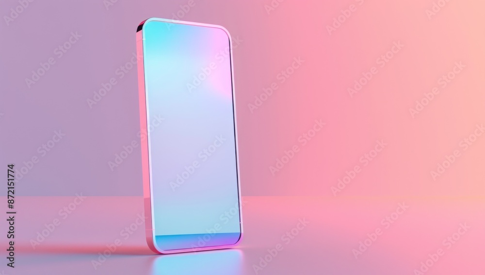 Pink and Blue Gradient Phone Mockup Pink and Blue Gradient Phone Mockup