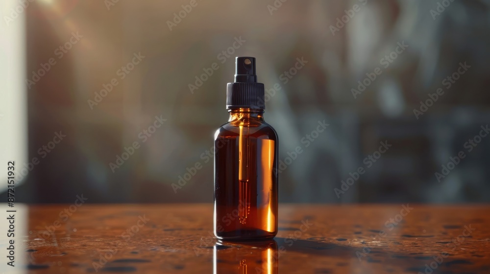 Tonic bottle with reflective surface, reduce hair loss naturally, natural ingredient formulation Tonic bottle with reflective surface, reduce hair loss naturally, natural ingredient formulation